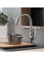 Hansgrohe Focus M42 rozsdamentes acél hatású konyhai csaptel