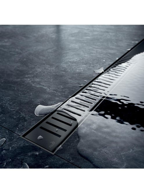 Alcaplast Pure Fekete Padlóösszefolyó Rács 650mm PURE-650BLA