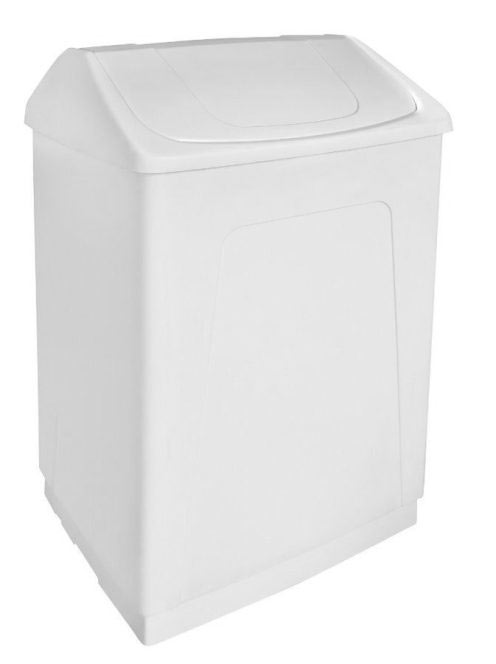 Aqualine szemetes billenős tetővel 55 l, fehér 14027 - Fürdő
