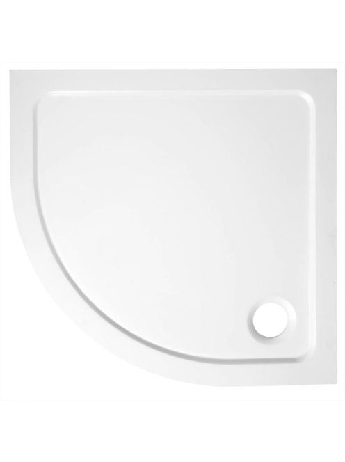 Aqualine Tecmi íves öntött márvány 90x90 zuhanytálca fehér P