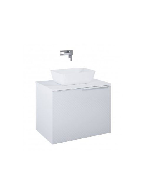Arezzo design Malibu matt fehér alsószekrény 1+1 fiók, 70 cm