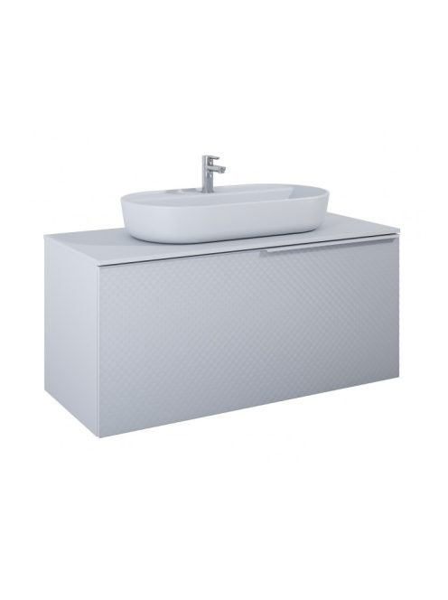 Arezzo design Malibu matt szürke alsószekrény 1+1 fiók, 120