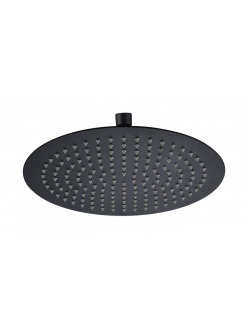 Arezzo design Slim Round kerek esőztető, matt fekete AR-3002