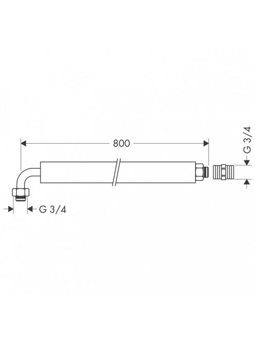 Axor rugamas bekötőcső 800 mm 58308000 - Fürdőszoba - Fürdős