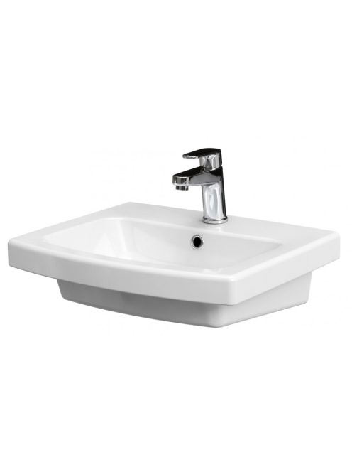 Cersanit Easy 50 kerámia mosdó túlfolyóval, CleanPro bevonat