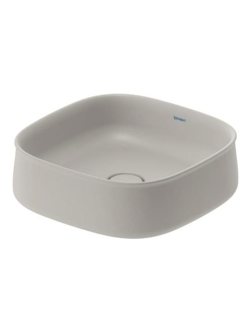 Duravit Zencha kerámia mosdótál 42x42 cm, matt szürke 237342
