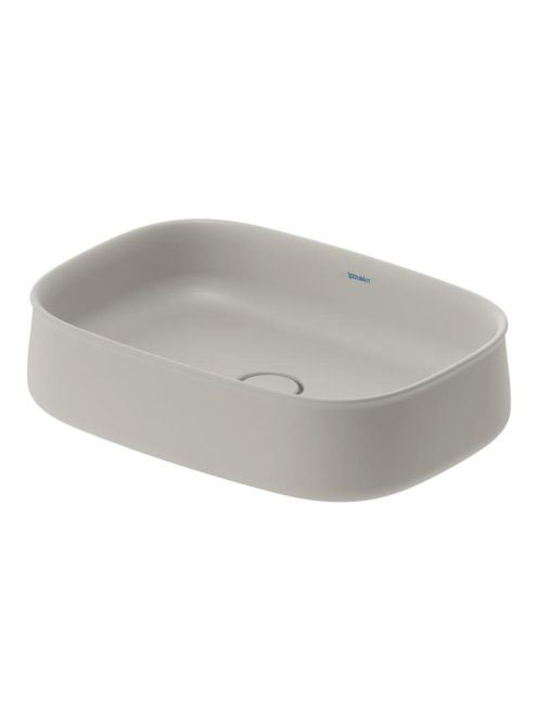 Duravit Zencha kerámia mosdótál 55x39 cm, matt szürke 237355