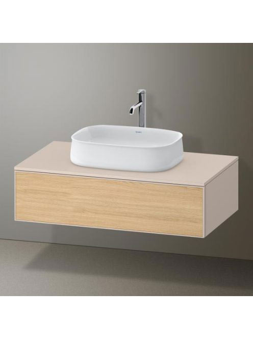 Duravit Zencha fiókos alsószekrény 100, tölgy fiókrendezővel