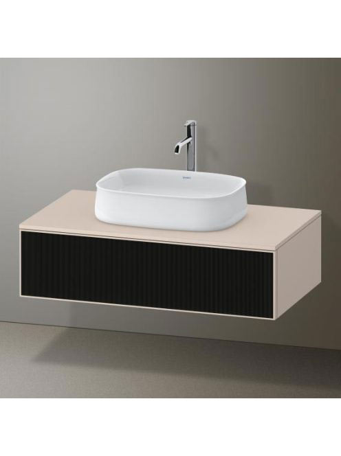 Duravit Zencha fiókos alsószekrény 100, tölgy fiókrendezővel