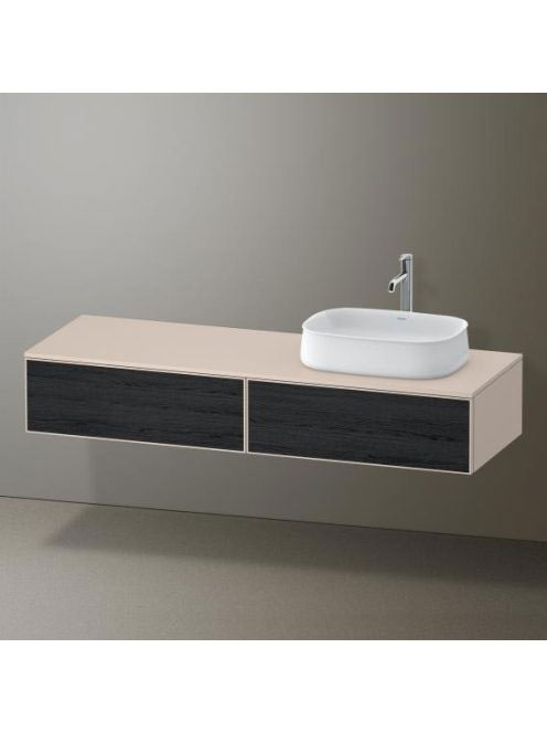Duravit Zencha jobbos alsószekrény 160, dió fiókrendezővel,