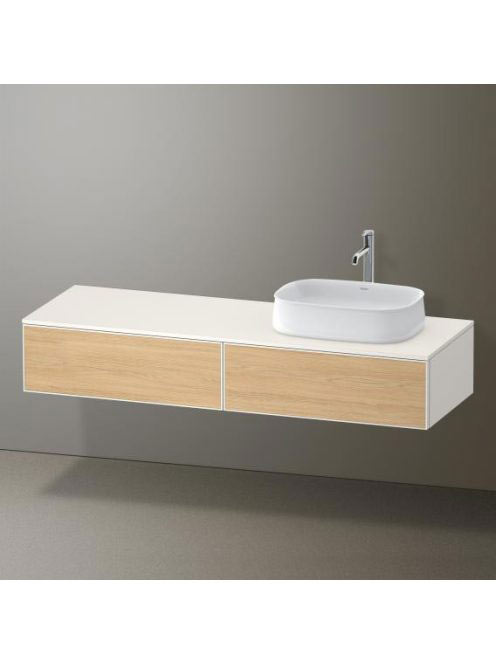 Duravit Zencha jobbos alsószekrény 160, tölgy fiókrendezők,