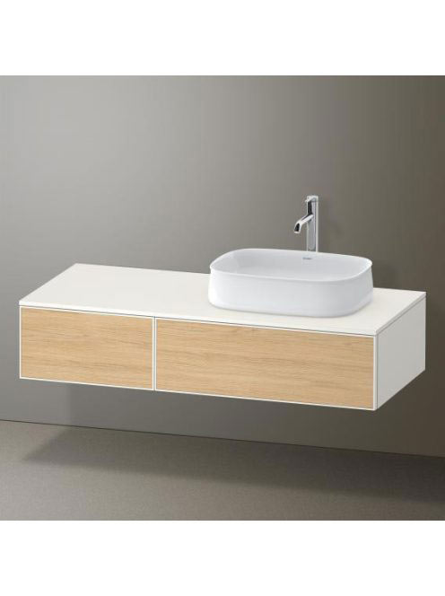 Duravit Zencha jobbos alsószekrény 130, tölgy fiókrendezővel