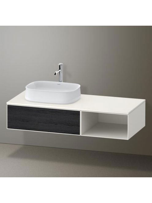 Duravit Zencha balos alsószekrény 130, dió fiókrendezővel, f