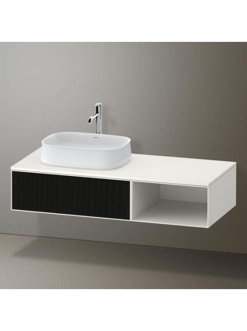 Duravit Zencha balos alsószekrény 130, dió fiókrendezővel, s
