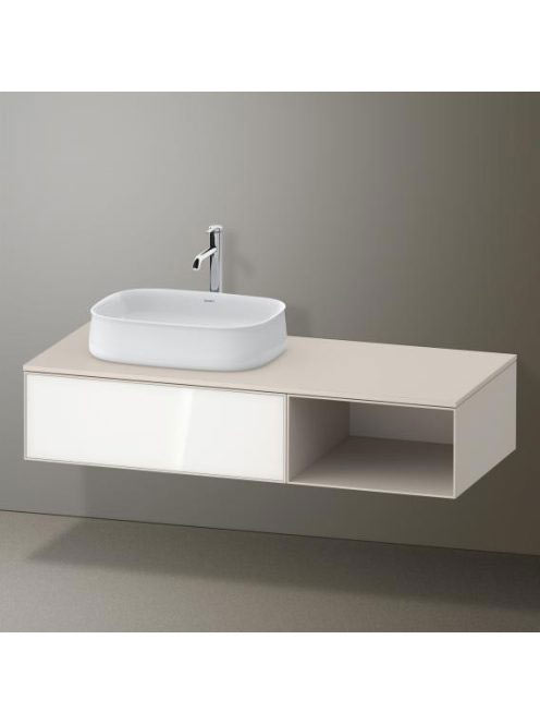 Duravit Zencha balos alsószekrény 130, dió fiókrendezővel, f