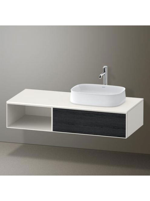 Duravit Zencha jobbos alsószekrény 130, tölgy fiókrendezővel