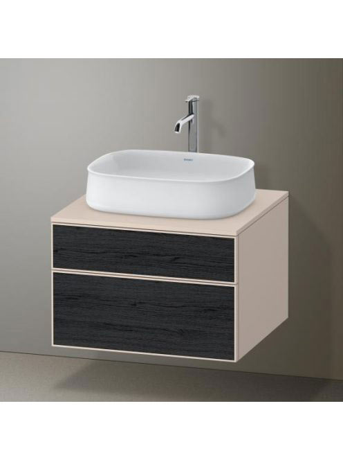 Duravit Zencha alsószekrény 65, dió fiókrendezővel, fekete t