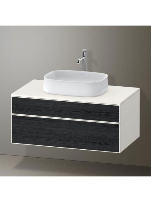 Duravit Zencha alsószekrény 100, dió fiókrendezővel, fekete