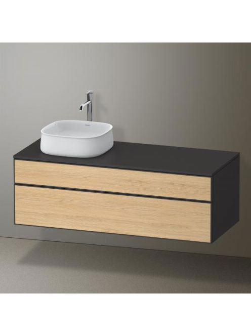 Duravit Zencha balos alsószekrény 130, tölgy fiókrendezővel,
