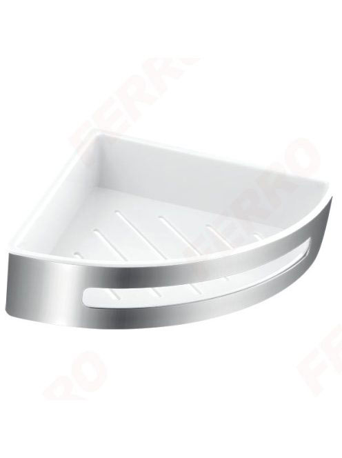 Ferro Emotion sarok zuhanypolc 206x206x56 mm króm/fehér 6556
