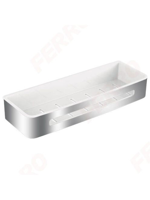 Ferro Emotion tüsfürdőtartó 352x126 mm króm/fehér 65585.4 -