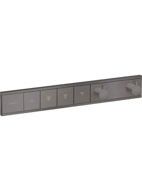 Hansgrohe RainSelect szálcsiszolt fekete/króm termosztát fal