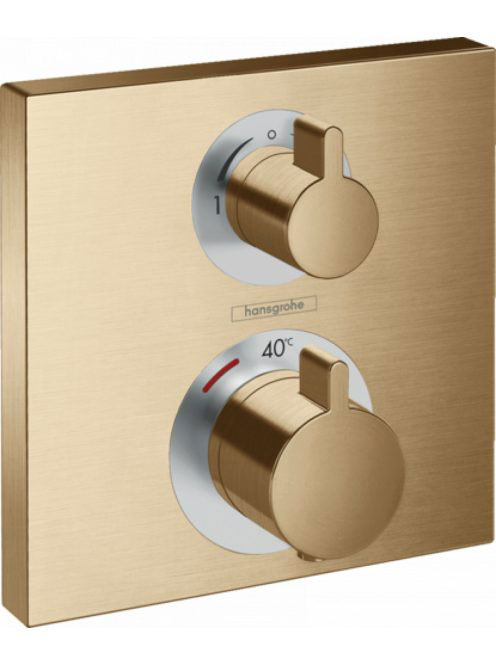 Hansgrohe Ecostat Square szálcsiszolt bronz falsík alatti te