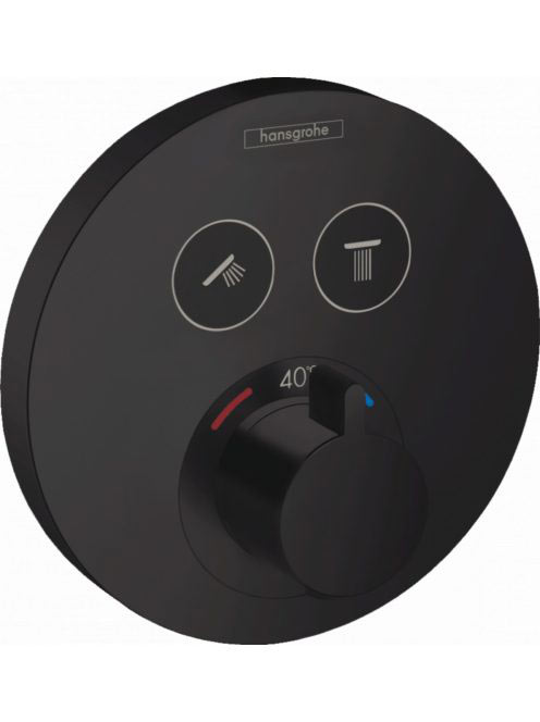 Hansgrohe ShowerSelect S matt fekete termosztátos csaptelep