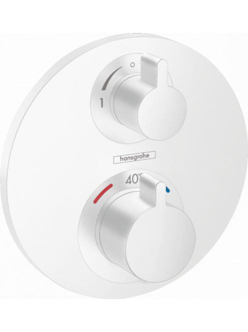 Hansgrohe Ecostat S matt fehér falsík alatti termosztátos cs