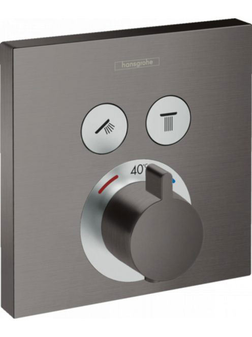 Hansgrohe ShowerSelect 2 fogyasztós szálcsiszolt fekete/króm