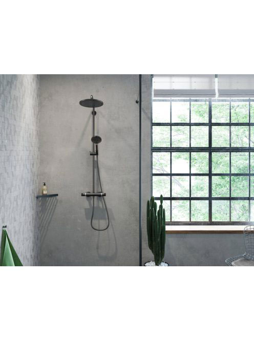 Hansgrohe Croma Select S 280 szálcsiszolt fekete/króm zuhany