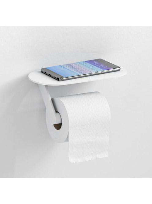 Hansgrohe WallStoris WC papír tartó, polccal matt fehér 2792