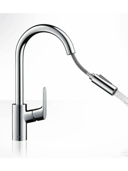 Hansgrohe Focus mosogató csaptelep kihúzható kifolyóval 3181