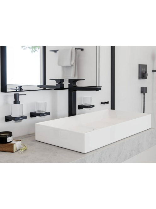 Hansgrohe Metropol 260 mosdócsaptelep matt fekete, push-open