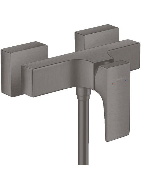 Hansgrohe Metropol falsíkon kívüli szálcsiszolt fekete/króm