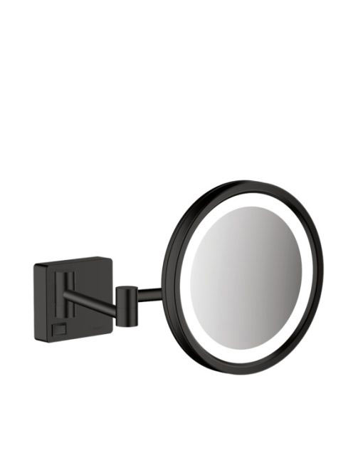 Hansgrohe AddStoris Piperetükör LED világítással matt fekete