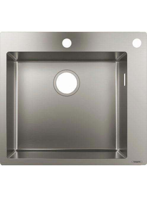 Hansgrohe S71 beépítethető mosogató 450 két furattal, lefoly