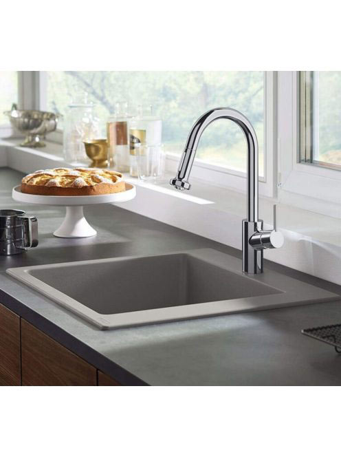 Hansgrohe S510-F450 beépített mosogató betonszürke 43312380