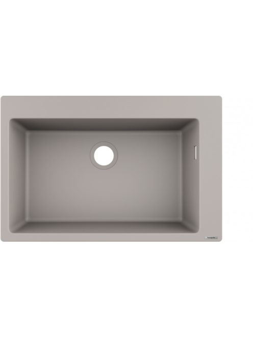 Hansgrohe S51 S510-F660 Beépített SilicaTec mosogató betonsz