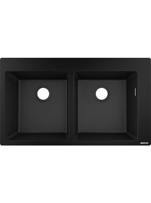 Hansgrohe S51 Beépíthető SilicaTec dupla mosogató 370 grafit