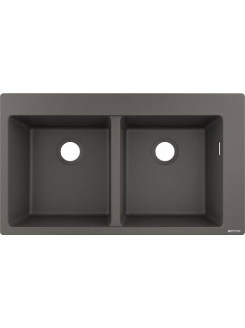 Hansgrohe S51 Beépíthető SilicaTec dupla mosogató 370 kőszür
