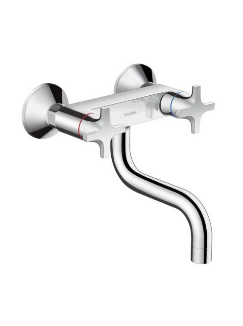Hansgrohe Logis M32 króm kétkaros konyhai csaptelep, fali sz