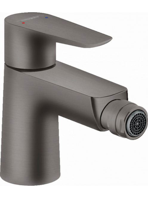 Hansgrohe Talis E szálcsiszolt fekete/króm bidécsaptelep 717