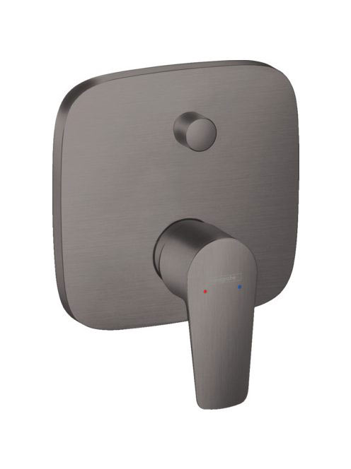 Hansgrohe Talis E szálcsiszolt fekete/króm falsík alatti kád