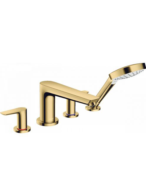Hansgrohe Talis E 4-lyukú polírozott arany hatásúkádcsaptele