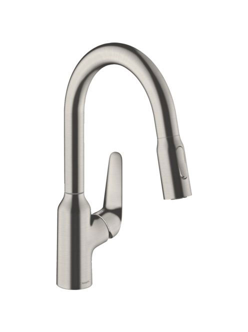 Hansgrohe Focus M42 rozsdamentes acél hatású konyhai csaptel