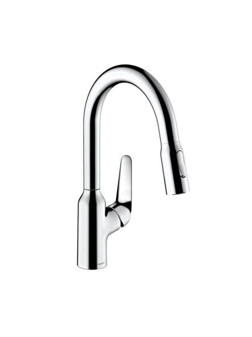 Hansgrohe Focus M42 króm konyhai csaptelep, kihúzható zuhany