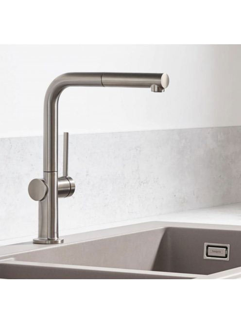 Hansgrohe Talis M54 rozsdamentes acél hatású konyhai csaptel