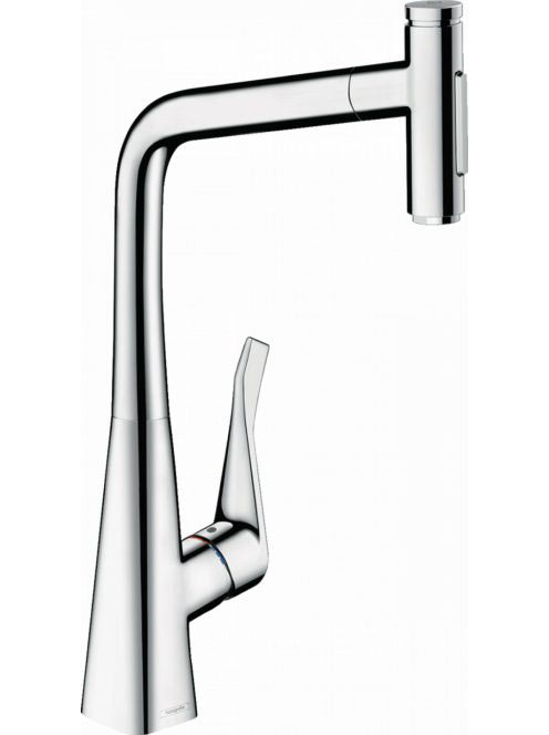 Hansgrohe Metris Select M71 króm konyhai csaptelep 320, kihú