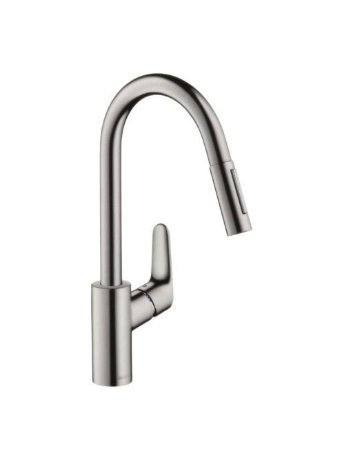 Hansgrohe Focus M41 rozsamentes acél hatású konyhai csaptele